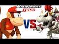 Diddy Kong vs Mega Dry Bowser
