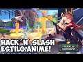 Hack 'n Slash estilo anime Source Contract gráfico de console ótima gameplay