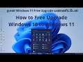How to Free Upgrade from Windows 10 to Windows 11 in Tamil