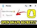 How To Open Up A Snap On Snapchat 2023