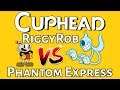 RiggyRob VS Phantom Express in "Railroad Wrath" - Cuphead Boss Fight Twitch Highlight #17
