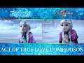 🎮❄️ ACT OF TRUE LOVE ENDING COMPARISON | Frozen VS. Kingdom Hearts III | KH3 | Xbox One ❄️🎮