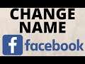 How To Change Your Name On Facebook - 2021