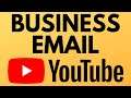 How to Add a Business Email to YouTube Channel - Public Email Address