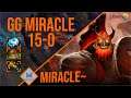Miracle - Mars | GG MIRACLE 15-0 | Dota 2 Pro Players Gameplay | Spotnet Dota 2