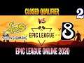 Yellow Submarine vs B8 Game 2 | Bo3 | Closed Qualifier Epic League | Dota 2 Live