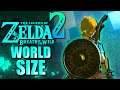 The BIGGER World Size In Zelda Tears of the Kingdom!