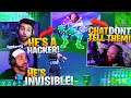 We Found An INVISIBLE MECH HACKER! It Was Tim!? ft. Nick, Tim, HD (Fortnite Battle Royale)