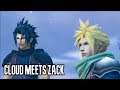 Cloud Meets Zack for the first time | Zack and Cloud Cutscenes - Final Fantasy 7 : Crisis Core