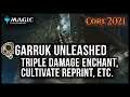GARRUK, TRIPLE DAMAGE ENCHANT, CULTIVATE & MORE! | Core 2021 Spoilers | Magic the Gathering Arena
