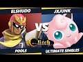 Glitch Konami Code - Elshudo (Captain Falcon) Vs. JxJunk (Jigglypuff) SSBU Ultimate Tournament