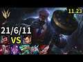 Graves Jungle vs Xin Zhao - KR Master | Patch 11.23