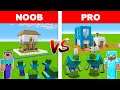 Minecraft NOOB vs PRO: SAFEST HOUSE in Minecraft!