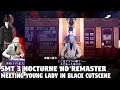 Shin Megami Tensei 3 Nocturne HD REMASTER - Meeting Young Lady in Black CUTSCENE