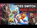 SORTIES SWITCH MARS 2021 - Crash Bandicoot 4, Apex Legends, Monster Hunter Rise
