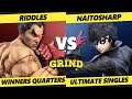 The Grind 148 Winners Quarters - Riddles (Kazuya) Vs. Naitosharp (Joker) SSBU Smash Ultimate