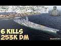 World of WarShips | Musashi | 6 KILLS | 253K Damage - Replay Gameplay 4K 60 fps