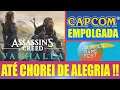 EU ATÉ CHOREI DE ALEGRIA !! Assassin's Creed Valhalla / CAPCOM EMPOLGADA e mais !!!
