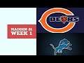 Madden 21 - Week 01 - Chicago Bears vs Detroit Lions - Simulation Nation