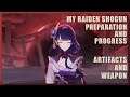 My Raiden Shogun Preparation and Progress | Genshin Impact