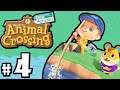 Pole Vault Stroll - Animal Crossing New Horizons (DAY 4) Gameplay Walkthrough Part 4 Nintendo Switch