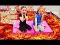Escape the Ball Pit of Lava!!! Floor is Lava Game in Giant Lego Ball Pit!
