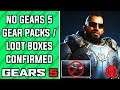 GEARS 5 - No RNG Gear Packs / Loot Boxes in Gears 5 CONFIRMED by The Coalition! (GEARS 5 NEWS)