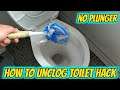 How to unclog toilet with no plunger Number 1 Life Hack
