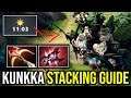 KUNKKA ULTIMATE STACKING..!! 500 IQ Plays Kunkka Mid Torrent Stucking 7.22f | Dota 2