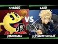 Smash Bowl MMXI Semifinals SSBU - Spargo (Pac-Man) Vs. Laid (Cloud) Smash Ultimate Reverse Mains
