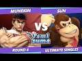 TAMISUMA 180 SSBU - Munekin (Ryu) Vs. Sun (Donkey Kong) Smash Ultimate Round 4