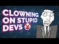 Developer blocks Linux users, gets clowned on.