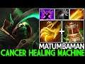 MATUMBAMAN [Necrophos] Healing Machine First Item Spirit Vessel Cancer Gameplay 7.25 Dota 2