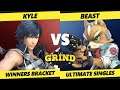 The Grind 166 - Kyle (Chrom) Vs. Beast (Fox, Pokemon Trainer) Smash Ultimate - SSBU