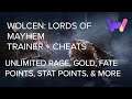 Wolcen: Lords of Mayhem Trainer +9 Cheats (Unlim Rage, Fate & Stat Points, Stamina, & More)