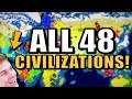 All 48 Nations Battle on a MASSIVE WORLD MAP! | Civilization 6 (All CIVS)