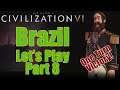 Civ 6 Let's Play - One Turn Victory! - Brazil (Deity) - Part 8