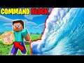 Creating TSUNAMI Using COMMAND BLOCK in Minecraft