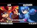 Gir (Banjo) vs Presher(Megaman/Zelda/Rosalina) | Winners Semis | Synthwave X #2
