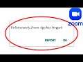 How to Fix Unfortunately "Zoom" App Has Stopped Problem Solved in Android & Ios