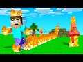MINECRAFT But Everything You TOUCH Catches FIRE!