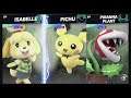 Super Smash Bros Ultimate Amiibo Fights – Request #15153 Isabelle vs Pichu vs Piranha Plant