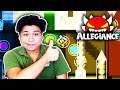 "ALLEGIANCE" [Rebeat] 100% [EXTREME DEMON] By Nikroplays - Geometry Dash 2.11