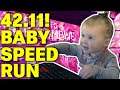 Baby Gets 42.11 Time in Fortnite Combine Speed Run