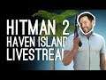 Hitman 2 Haven Island! HOMING BRIEFCASE VS. JETSKI (Livestream of New Hitman 2 Maldives Map)
