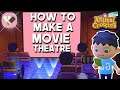 How To Make A Movie Theatre In Animal Crossing | Custom Design