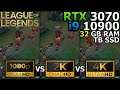 League of Legends | 1080p vs 1440p vs 2160p | RTX 3070 | i9 10900 | 32GB RAM | 1TB SSD