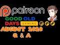 Patreon Q&A #3: August 2020