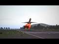 Plane Crash in Cannes - Alitalia MD-80 [Engine Fire after TO]