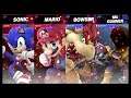 Super Smash Bros Ultimate Amiibo Fights  – Request #18604 Sonic & Mario vs Bowser & Gunner